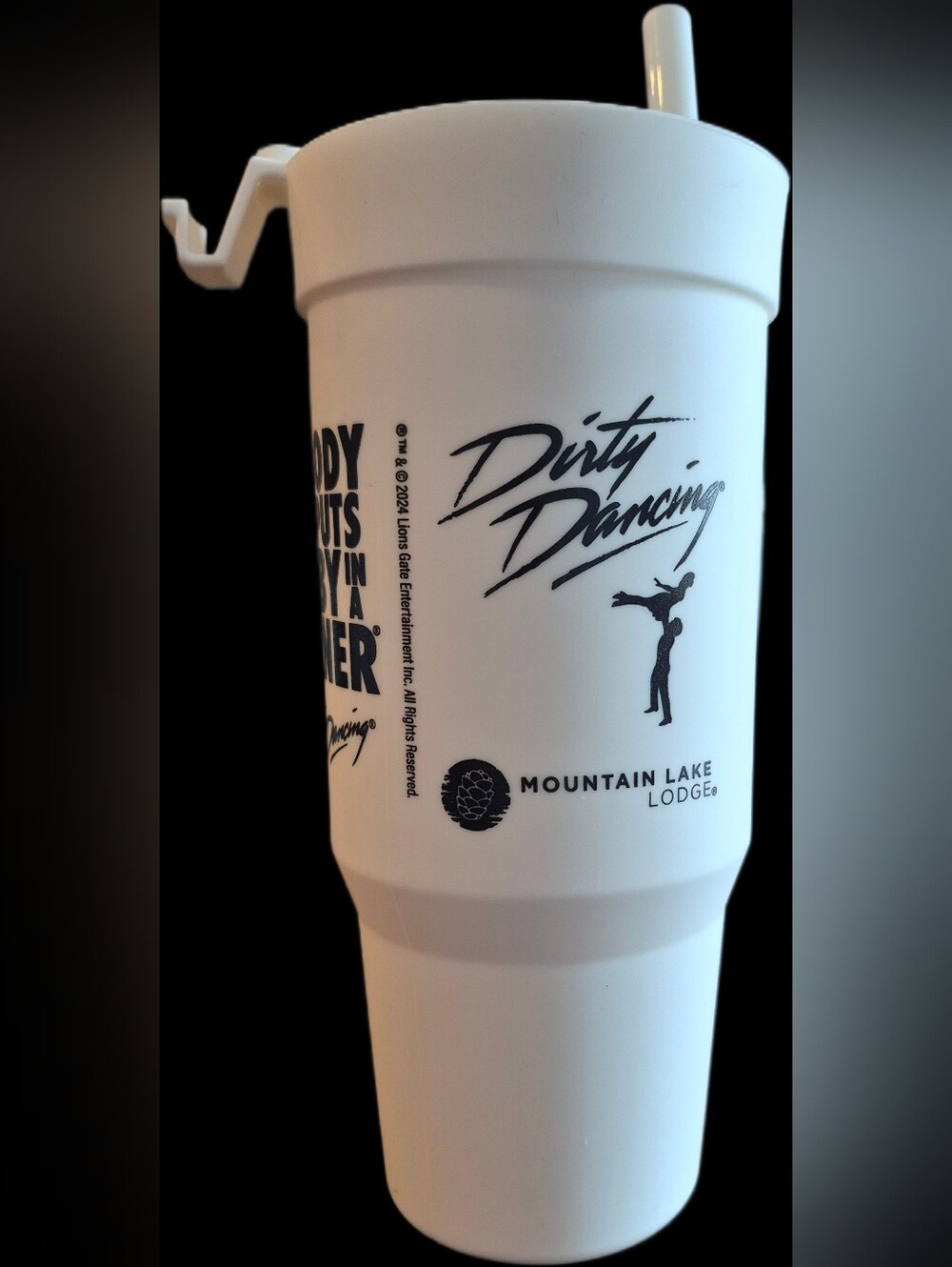 Dirty Dancing White Tumbler – Mountain Lake Lodge Souvenir